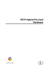 Pinnacle PCTV Hybrid Pro Card Manual Del Usuario