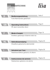 HumanTechnik lisa Instrucciones De Servicio