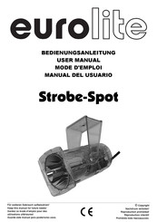 EuroLite Strobe-Spot Manual Del Usuario