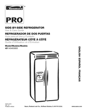 Sears Kenmore PRO 401.40483800 Guía Para El Uso Y Cuidado