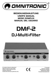 Omnitronic DMF-2 Manual Del Usuario