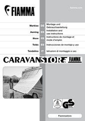 Fiamma CaravanStore 190-255 Instrucciones De Montaje Y Uso