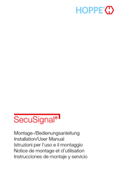 Hoppe SecuSignal Instrucciones De Montaje Y Servicio