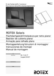 Rotex Solaris Instrucciones De Montaje