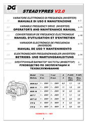 DGFLOW STEADYPRES T/T 6 Manual De Uso Y Mantenimiento