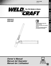 WeldCraft CS31012 Manual Del Operador