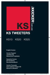 Kicker KS Tweeters KS25 Manual Del Propietário