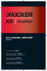 Kicker KX400.4 Manual Del Propietário