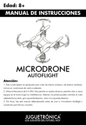 Juguetronica MICRODRONE AUTOFLIGHT Manual De Instrucciones