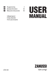 Zanussi ZOB 382 Manual De Instrucciones