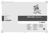 Bosch GCM 12 GDL Professional Manual Original