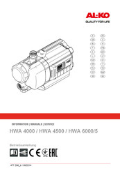 AL-KO HWA 6000/5 Premium Manual De Instrucciones