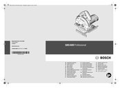 Bosch GKS 600 Professional Manual Original