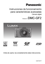 Panasonic Lumix DMC-GF2 Instrucciones De Funcionamiento