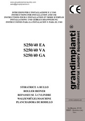 grandimpianti S250/40 EA Instrucciones Para La Instalación Y Para El Uso