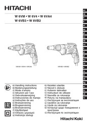 Hitachi W 6VA4 Instrucciones De Manejo