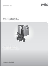 Wilo Stratos GIGA Serie Instrucciones De Instalación Y Funcionamiento