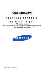 Samsung SCH-u420 Serie Manual Del Usuario