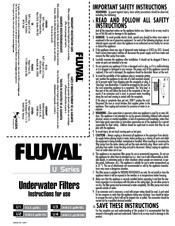 Hagen FLUVAL U3 Instrucciones De Uso