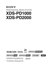 Sony XDS-PD1000 Operación Manual