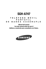 Samsung SGH-A747 Manual Del Usuario