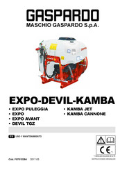 Maschio Gaspardo EXPO Manual De Uso Y Mantenimiento Para El Usuario