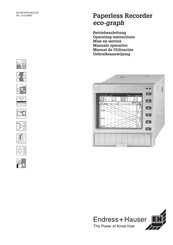 Endress+Hauser eco-graph Manual De Utilización