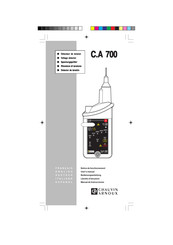 Chauvin Arnoux C.A 700 Manual De Instrucciones