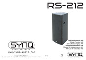 SYNQ AUDIO RESEARCH RS-212 Manual De Instrucciones