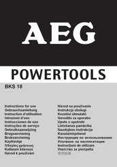 AEG POWERTOOLS BKS 18 Instrucciones De Uso