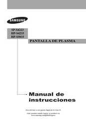 Samsung HP-S5033 Manual De Instrucciones