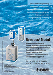 BWT Bewados E 3 Instrucciones De Montaje Y De Servicio