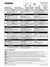 Siemens SIVACON 8PS BD2 Instrucciones De Montaje