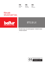 baltur BTG 20 LX Manual De Instrucciones