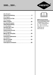 MESTO 3593 Serie Instrucciones De Uso