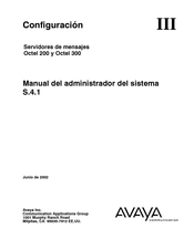 Avaya Octel 300 Manual Del Administrador