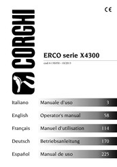 Corghi ERCO X4300 Serie Manual De Uso