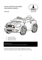 Pekecars PKCJE118 Manual De Usuario