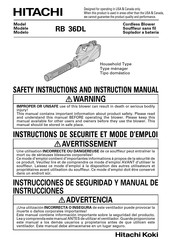 Hitachi RB 36DL Manual De Instrucciones