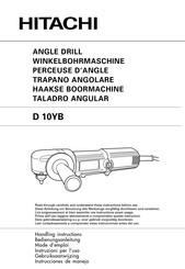 Hitachi D 10YB Instrucciones De Manejo