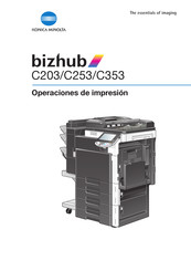 Konica Minolta bizhub C203 Guía De Operaciónes
