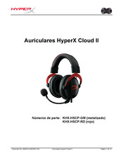 HyperX KHX-HSCP-GM Manual De Instrucciones