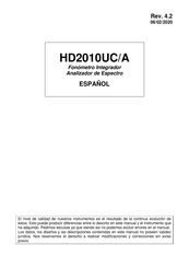 Delta OHM HD2010UC/A Manual De Istrucciones Del Operador