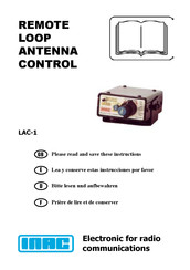 INAC LAC-1 Instrucciones Para Montaje Y Uso