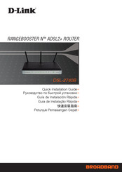 D-Link RANGEBOOSTER N DSL-2740B Guía De Instalación Rápida