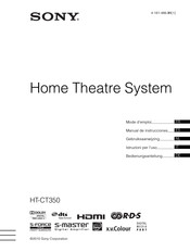 Sony HT-CT350 Manual De Instrucciones