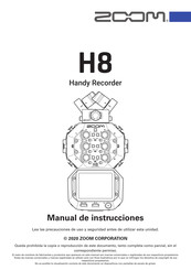 Zoom H8 Manual De Instrucciones