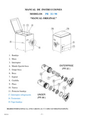 BRAHER PR 98 Manual De Instrucciones