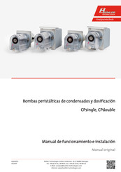 Bühler technologies CPdouble Serie Manual De Funcionamiento E Instalacion