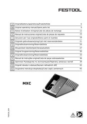 Festool MXC Manual De Instrucciones Original/Lista De Piezas De Repuesto